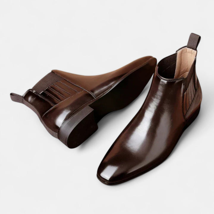 Alpenfeld | Elegante Herren-Stiefeletten aus hochwertigem Kunstleder