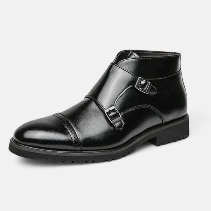 Alpenfeld | Herren Monk Strap Stiefeletten aus Premium-Ecopelle