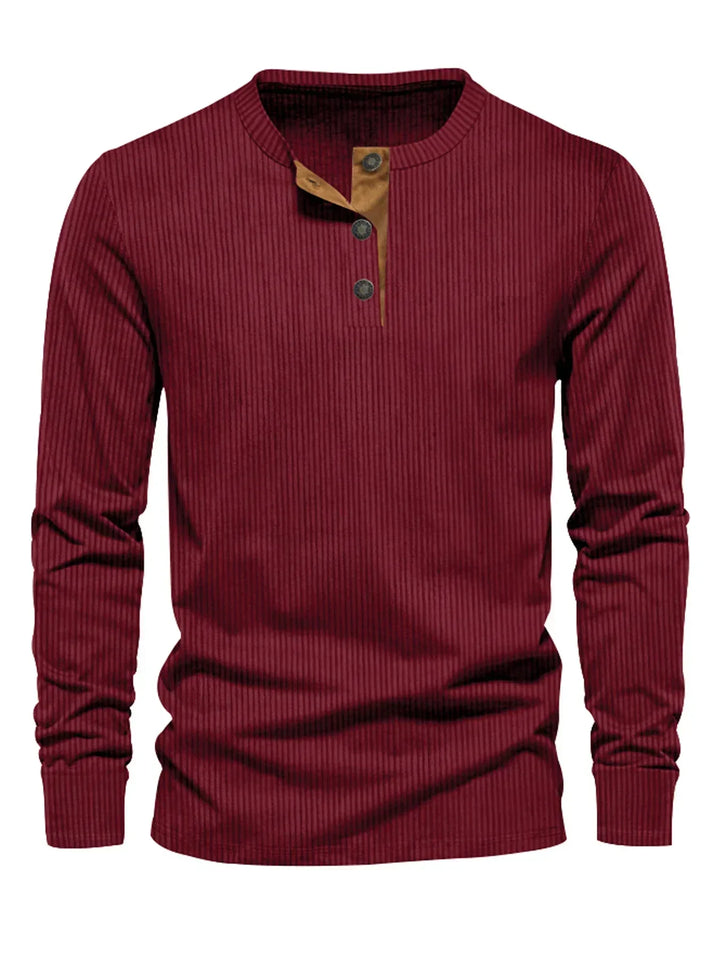 Alpenfeld | Klassisches Herren-Langarmshirt