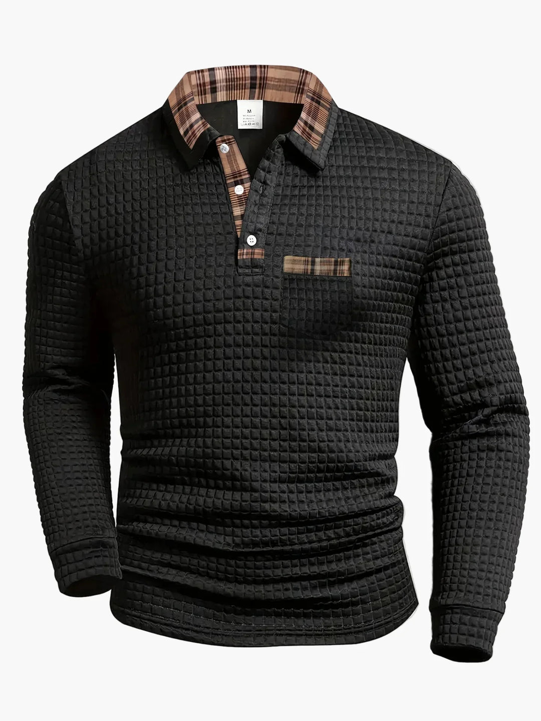 Sommerfeld | Langarm-Poloshirt mit Steppmuster