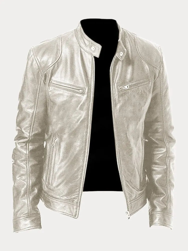 Alpenfeld | Klassische Lederjacke für Herren