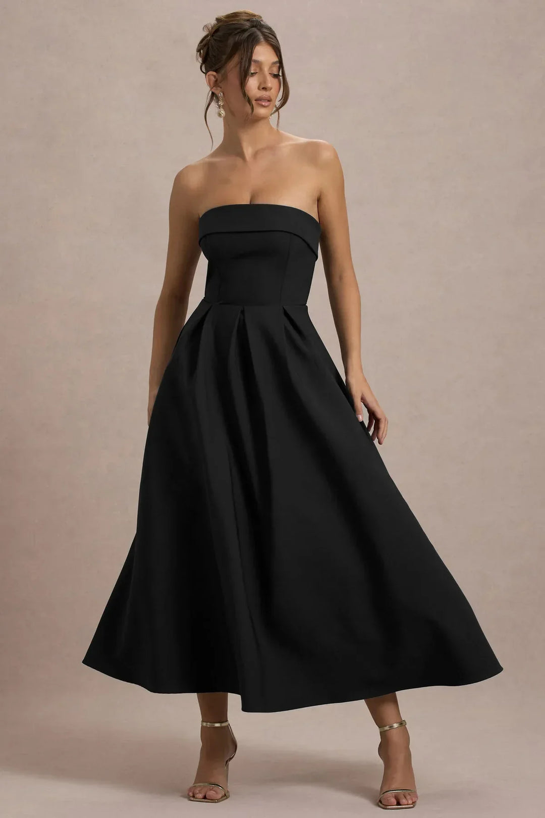 Sommerfeld | Stilvolles Midi-Kleid mit Schulterfreiem Ausschnitt