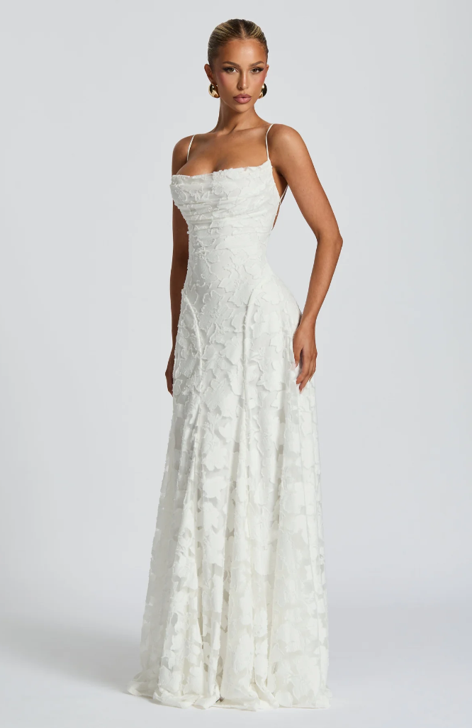 Sommerfeld | Elegantes Spitzen Maxi Kleid
