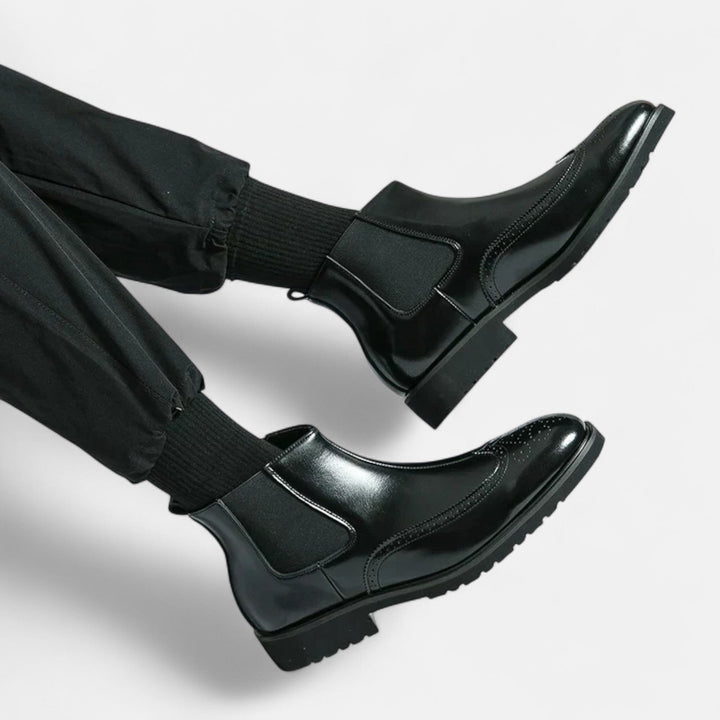 Alpenfeld | Elegante Chelsea-Stiefel für Herren aus Kunstleder
