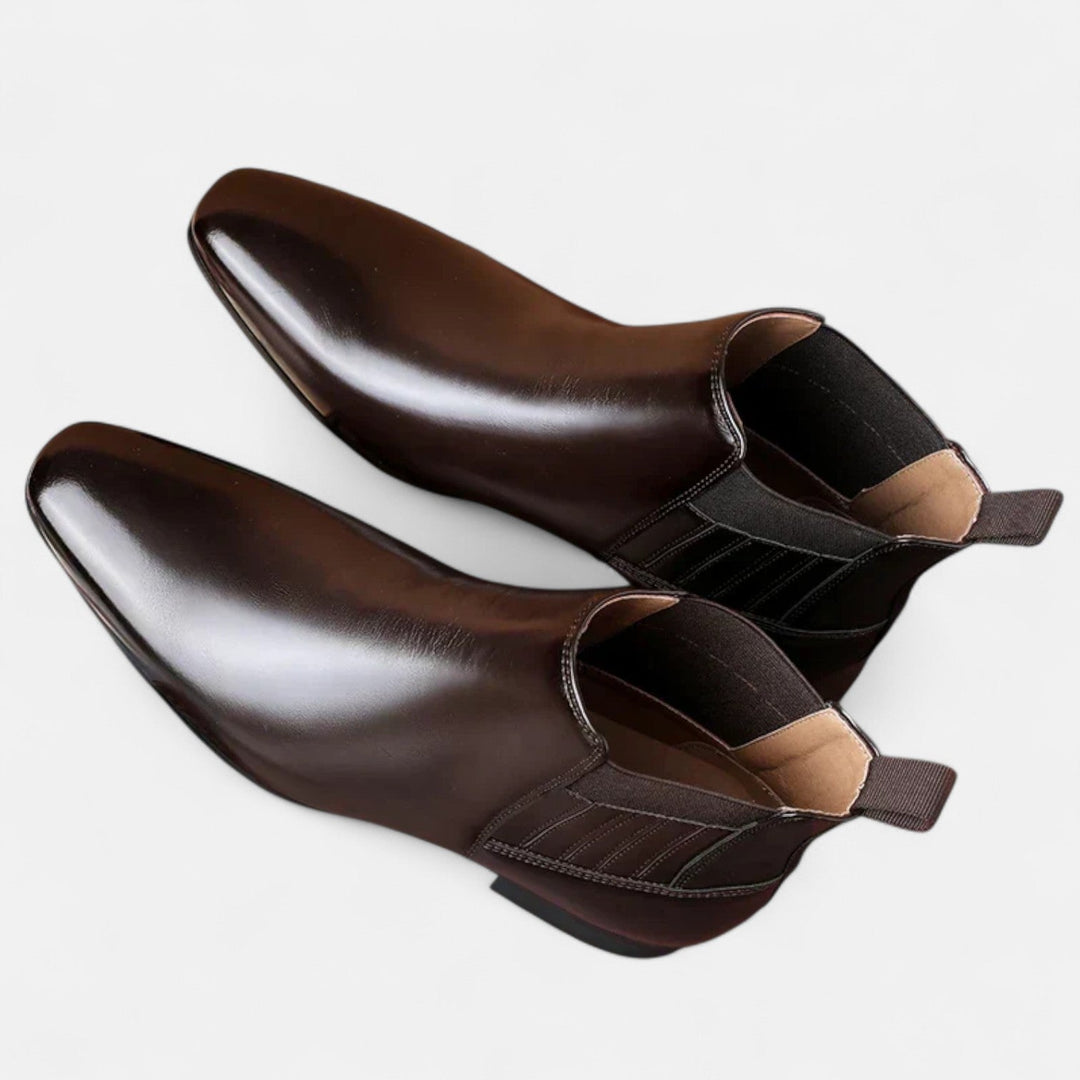 Alpenfeld | Elegante Herren-Stiefeletten aus hochwertigem Kunstleder