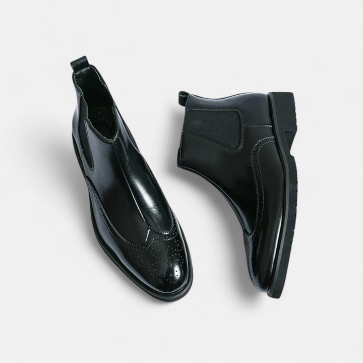 Alpenfeld | Elegante Chelsea-Stiefel für Herren aus Kunstleder