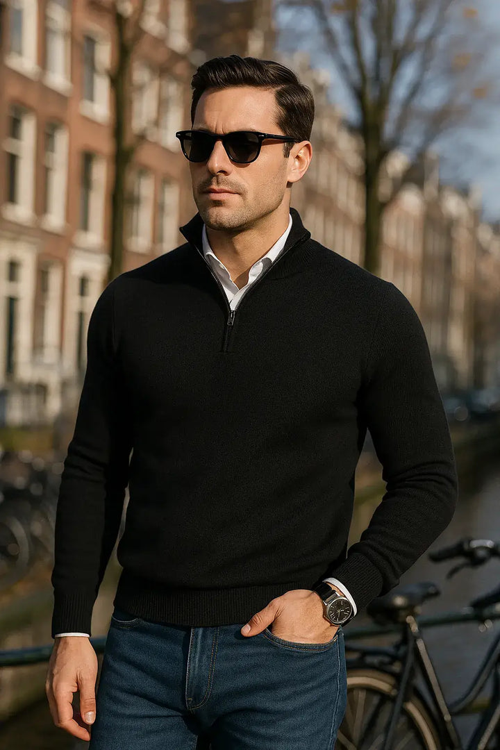 Alpenfeld™ | The Windsor Half-Zip Herrenpullover