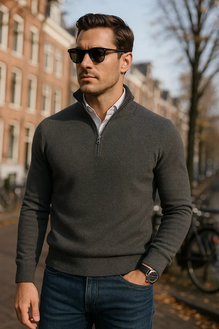 Alpenfeld™ | The Windsor Half-Zip Herrenpullover