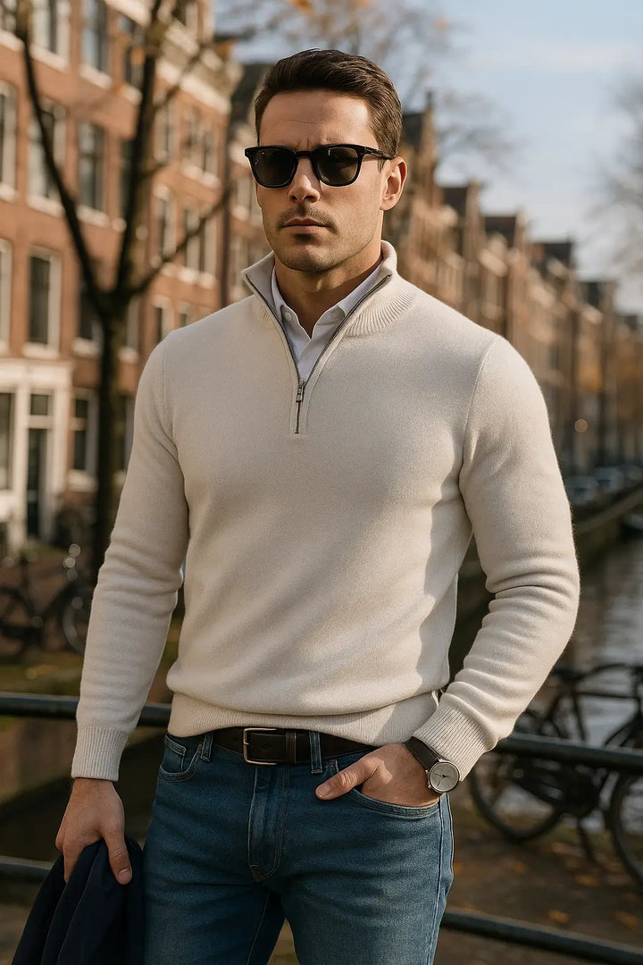 Alpenfeld™ | The Windsor Half-Zip Herrenpullover