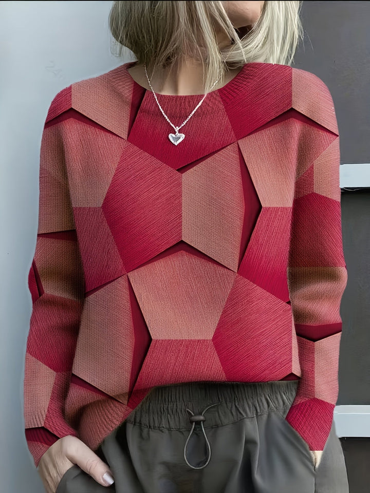 Alpenfeld | Geometrischer Strickpullover