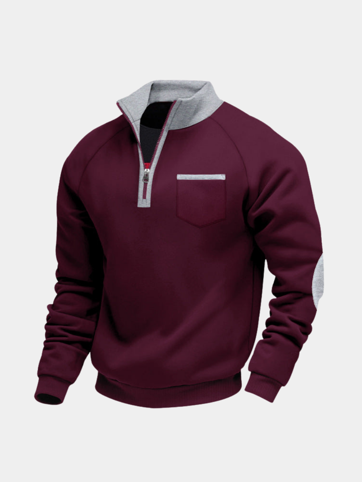 Alpenfeld | Herren-Fleece-Half-Zip-Pullover