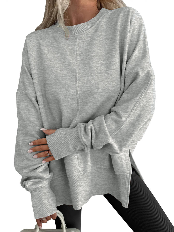 Lena™ |  Bequemes Oversized-Langarm-Sweatshirt