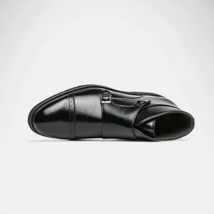 Alpenfeld | Herren Monk Strap Stiefeletten aus Premium-Ecopelle