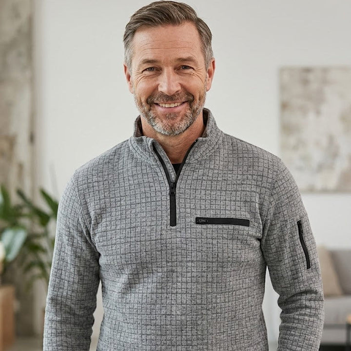 Alpenfeld | Half-Zip-Sweatshirt für Herren (1 Kaufen, 1 GRATIS dazu)