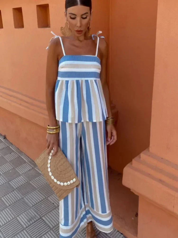 Sommerfeld | Gestreiftes Sommer-Set mit weiter Hose