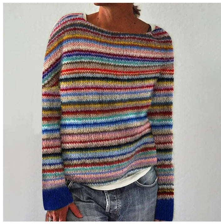 Alpenfeld | Strickpullover mit Rundhalsausschnitt