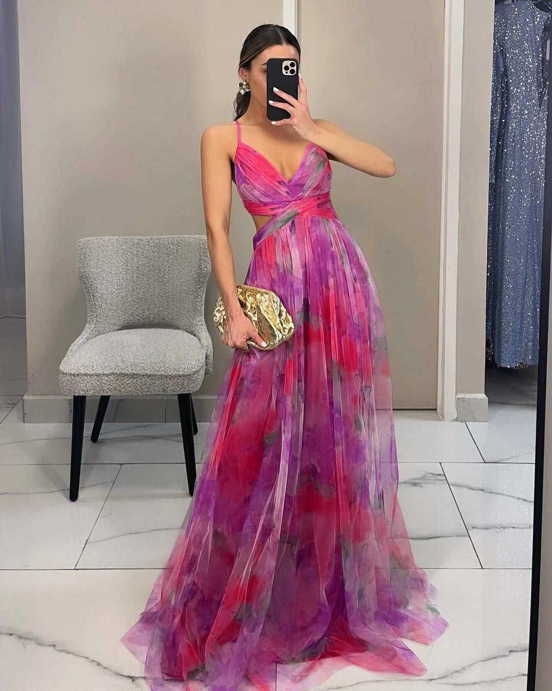 Sommerfeld | Chiffon Maxi Kleid