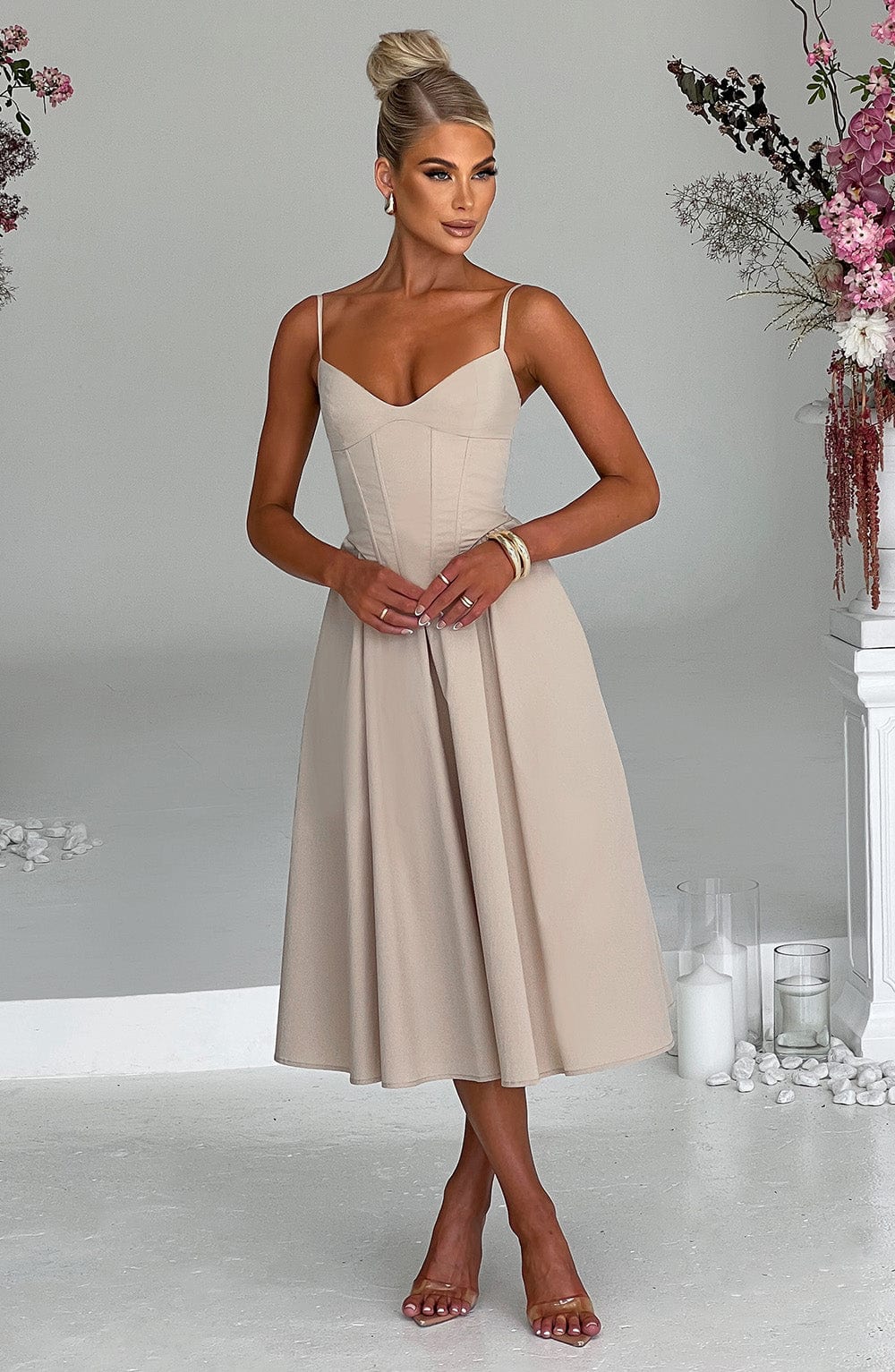 Sommerfeld | Elegantes Midi Kleid im Corset Stil
