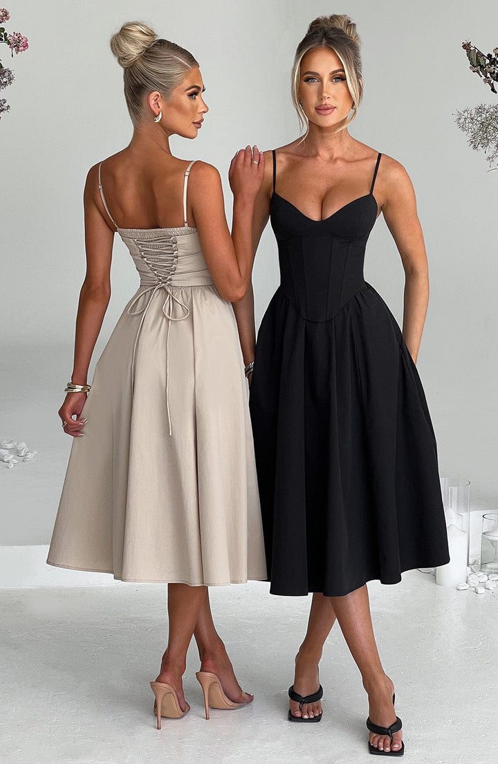 Sommerfeld | Elegantes Midi Kleid im Corset Stil