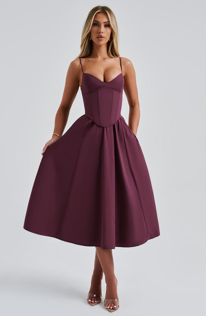 Sommerfeld | Elegantes Midi Kleid im Corset Stil