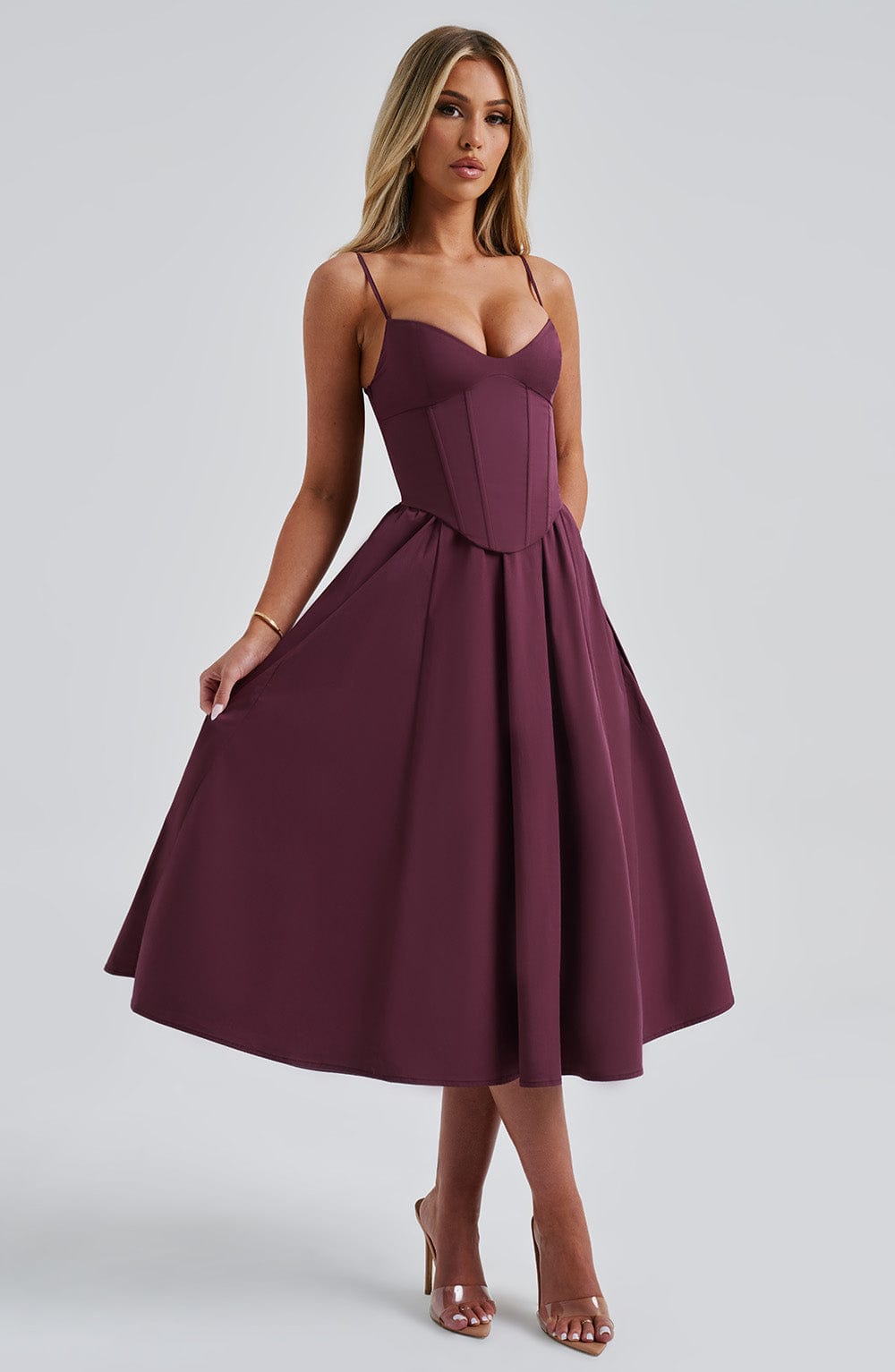 Sommerfeld | Elegantes Midi Kleid im Corset Stil