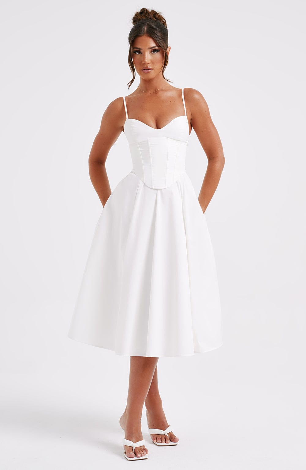 Sommerfeld | Elegantes Midi Kleid im Corset Stil