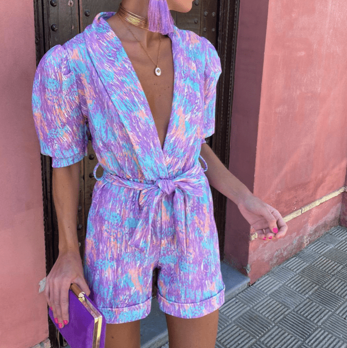 Sommerfeld | Eleganter Jumpsuit mit abstraktem Print