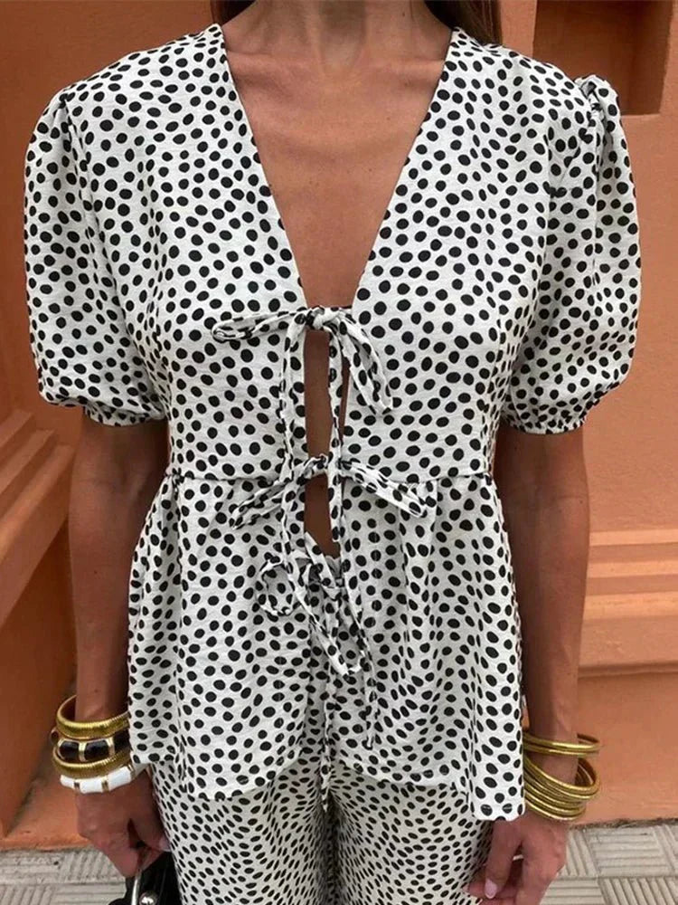 Sommerfeld | Elegantes Sommer-Set mit V-Ausschnitt