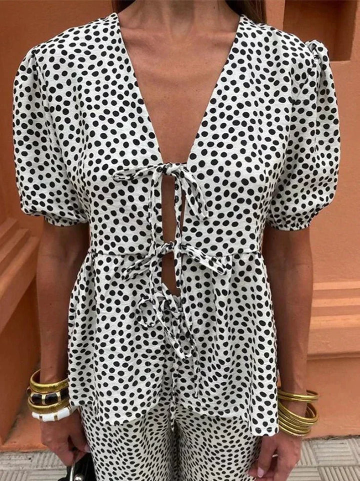 Sommerfeld | Elegantes Sommer-Set mit V-Ausschnitt