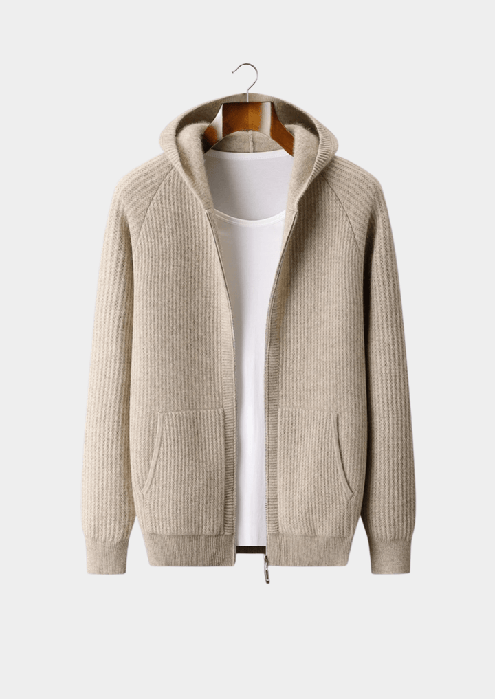 Alpenfeld | Merino Zip-Hoodie aus extra feiner Merinowolle