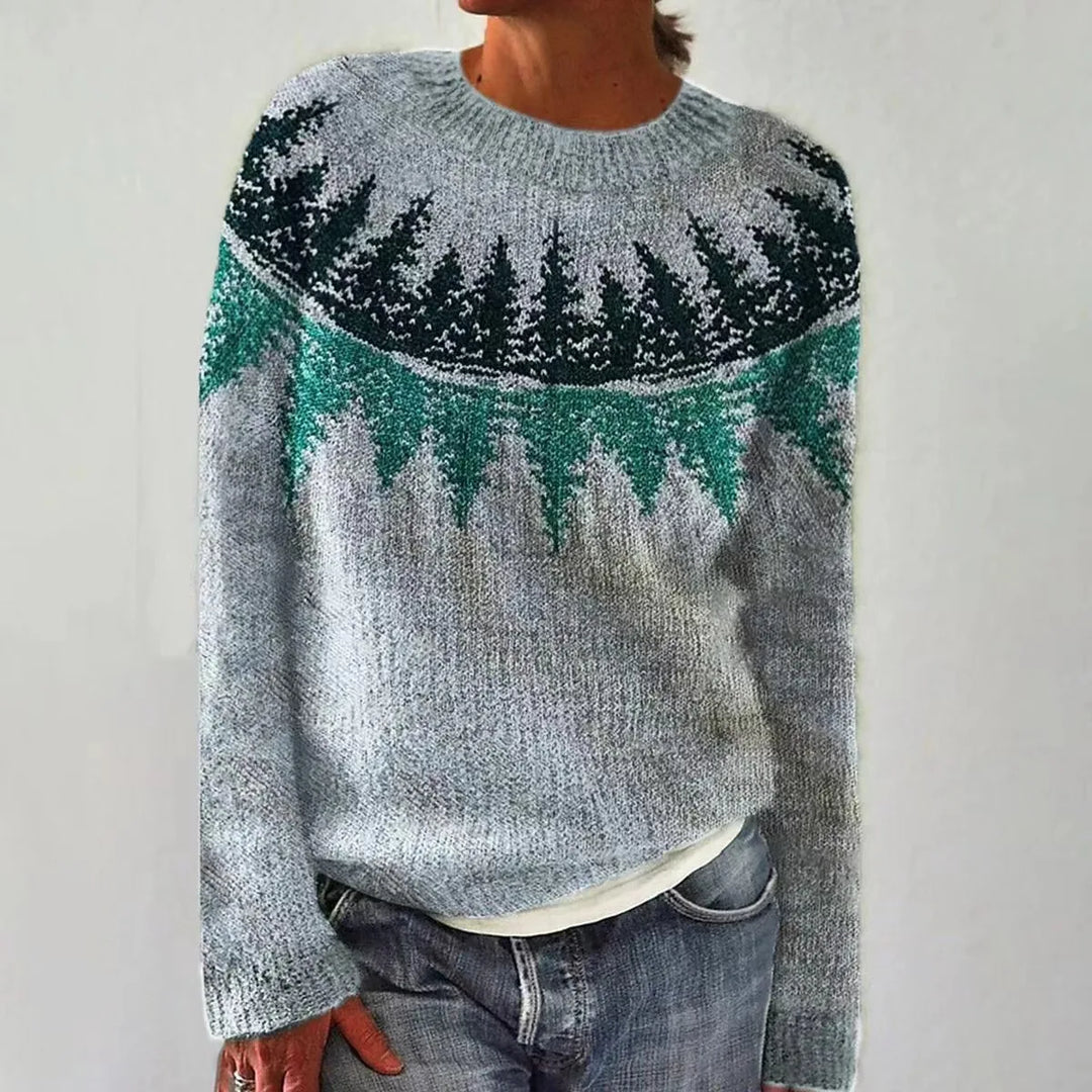 Alpenfeld | Strickpullover mit Rundhalsausschnitt