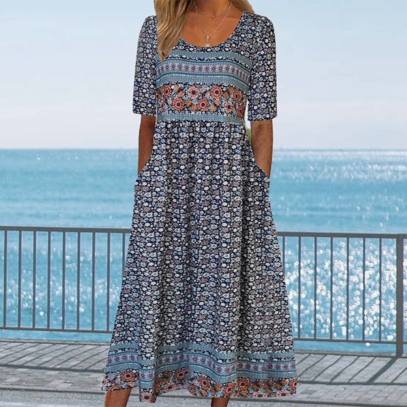 Sandra™ – Elegantes Boho-Kleid mit Print für Damen
