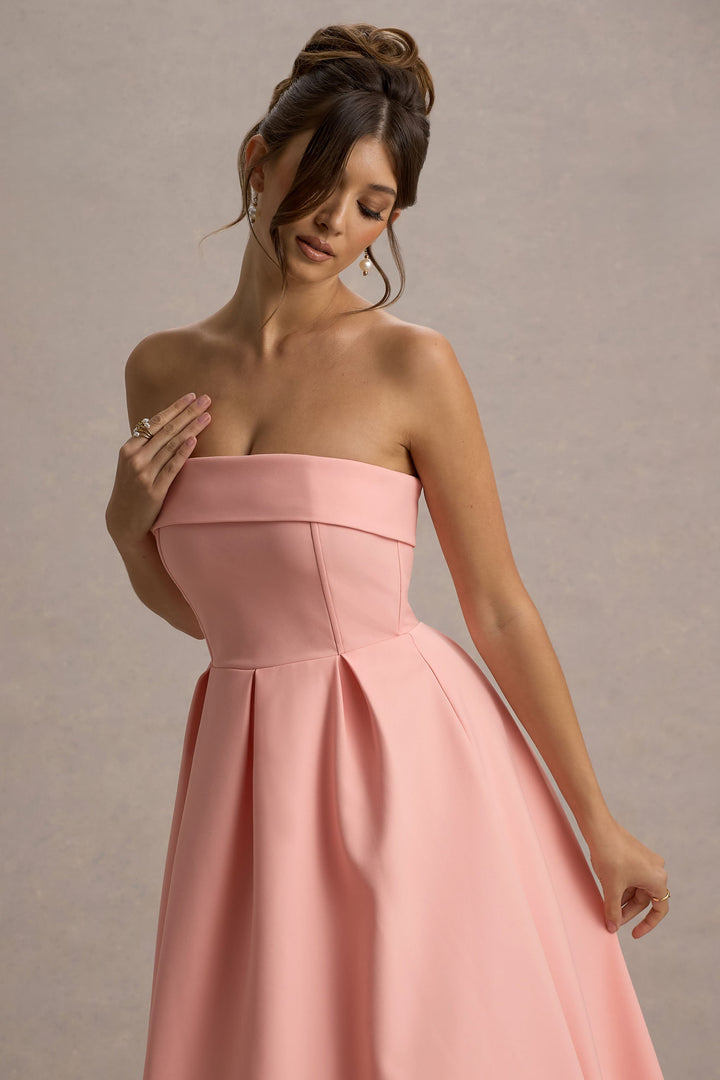 Sommerfeld | Stilvolles Midi-Kleid mit Schulterfreiem Ausschnitt