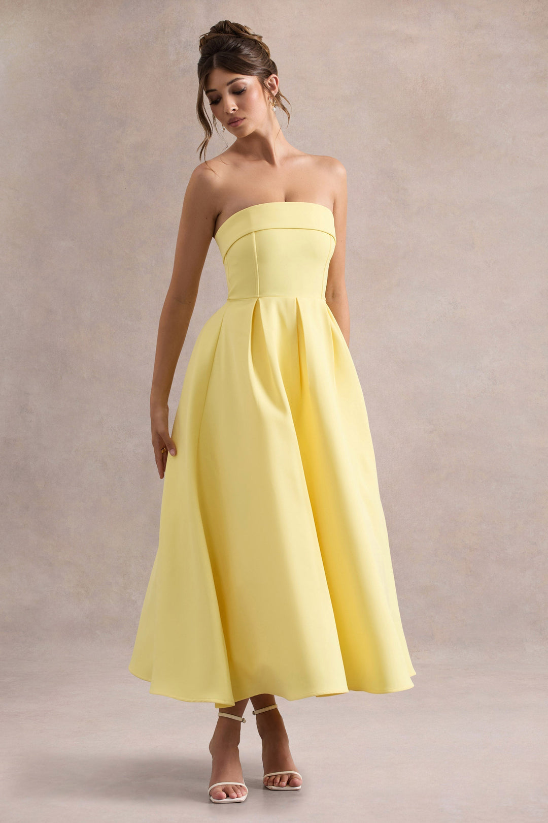 Sommerfeld | Stilvolles Midi-Kleid mit Schulterfreiem Ausschnitt