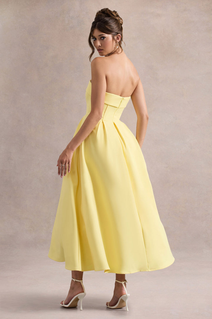 Sommerfeld | Stilvolles Midi-Kleid mit Schulterfreiem Ausschnitt