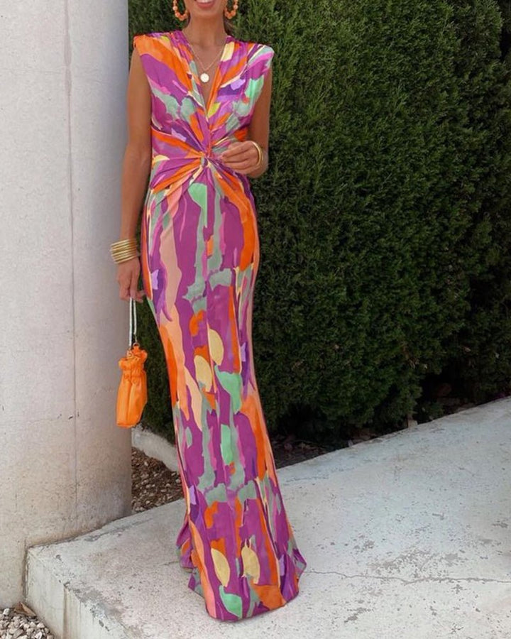 Sommerfeld | Maxikleid mit Rückenausschnitt und Schleifendetail