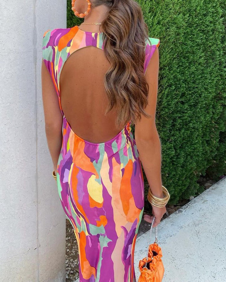 Sommerfeld | Maxikleid mit Rückenausschnitt und Schleifendetail
