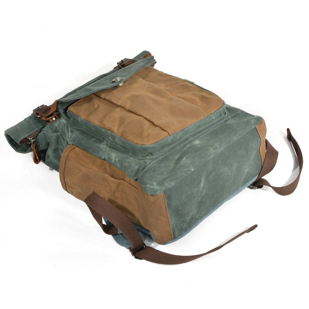 Wachsbeschichteter Canvas Rolltop-Rucksack | MARSEILLE